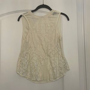Lace High Neck Blouse
